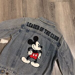 mickey mouse denim jacket.